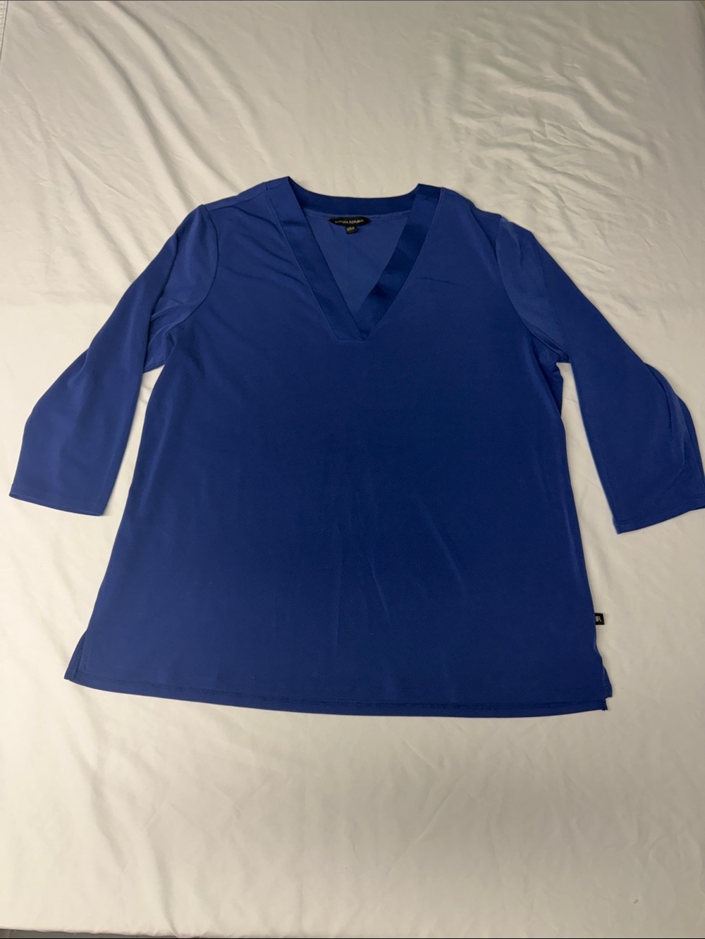 Banana Republic V-Neck Tunic Top in Royal Blue